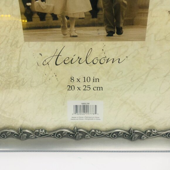 Decorel Heirloom Embossed Jeweled & Pewter 8x10 Picture Frame - Picture 2 of 6